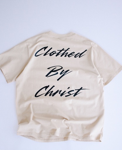 Clothed By Christ Shirt(Tan)